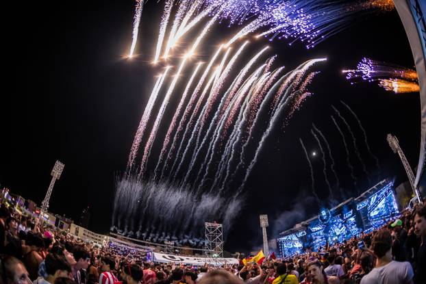 Split - Treca Vecer Ultra Festivala. Vatromet.