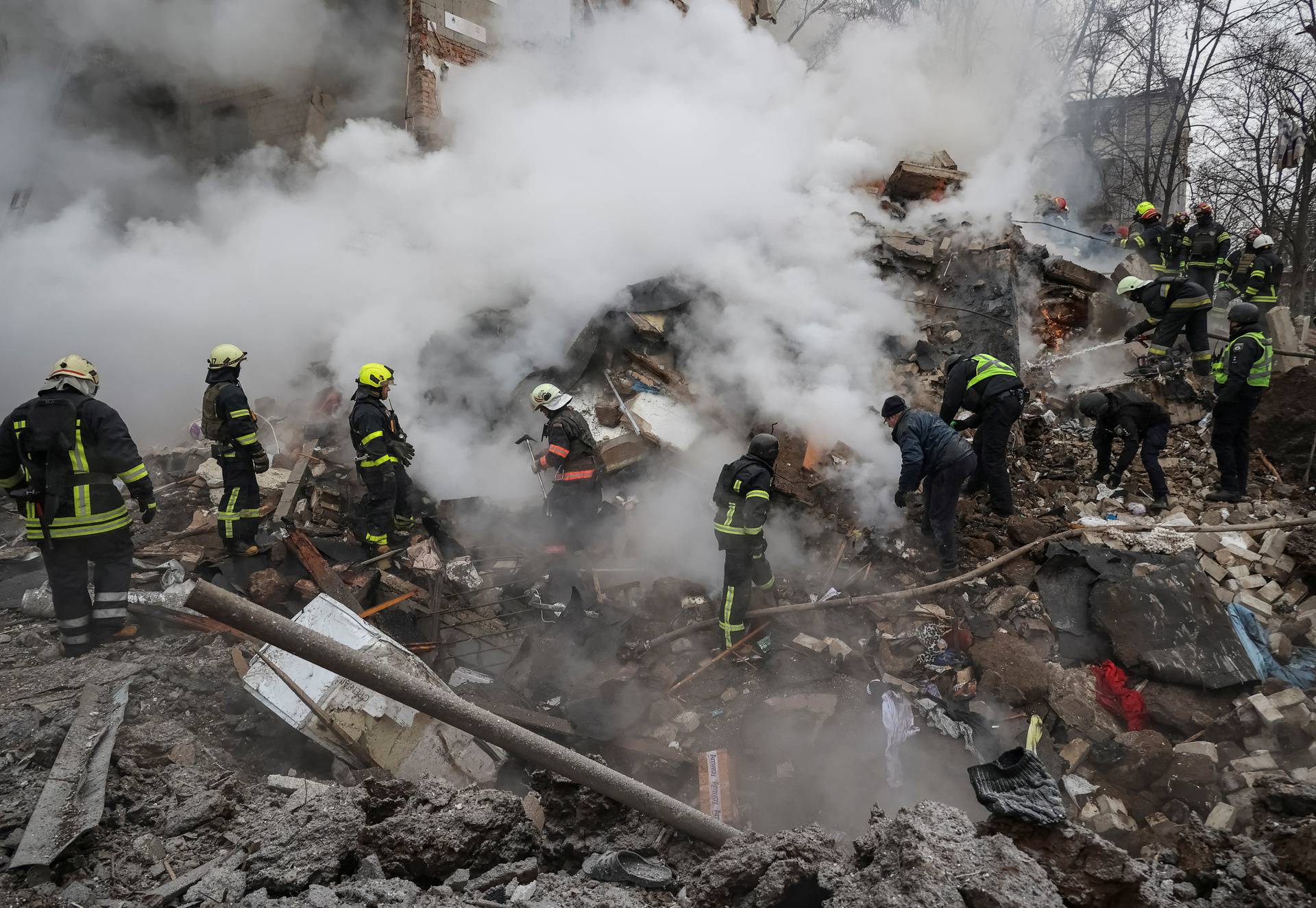 Aftermath of a Russian missile attack in Kharkiv