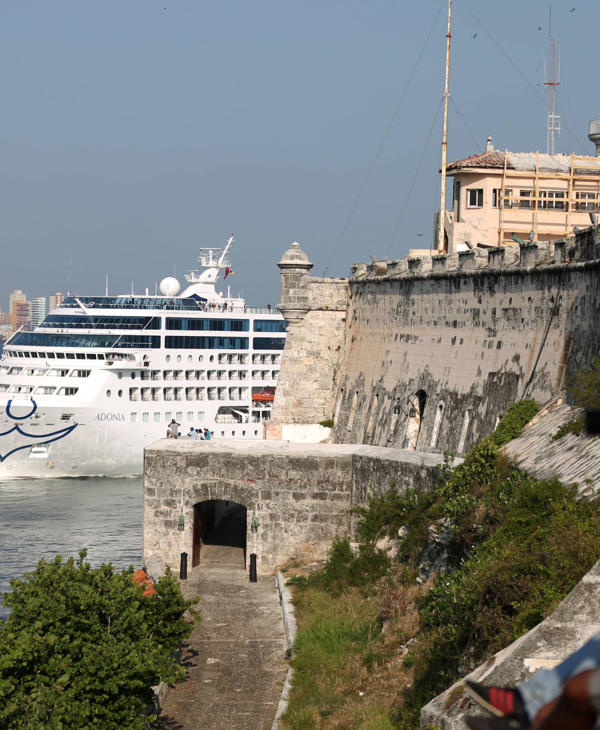 U.S. Carnival cruise ship Adonia arrives at the Havana bay, the first cruise liner to sail between the United States and Cuba since Cuba's 1959 revolution