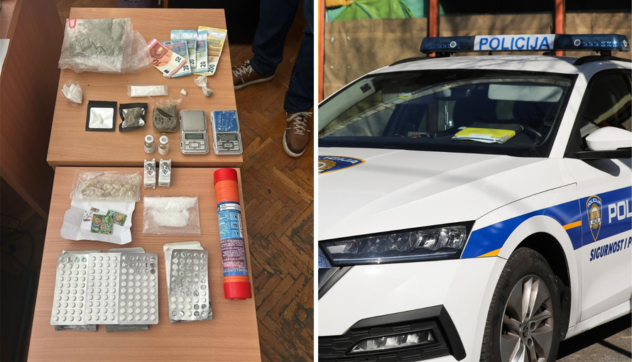 FOTO Uhićena je dilerica (23) u Šibeniku: U stanu joj pronašli cijeli arsenal droga i steroida!