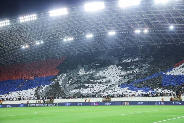 Atmosfera na Poljudu tijekom utakmice 1. kola Koferencijske lige između Hajduka i Ajaxa