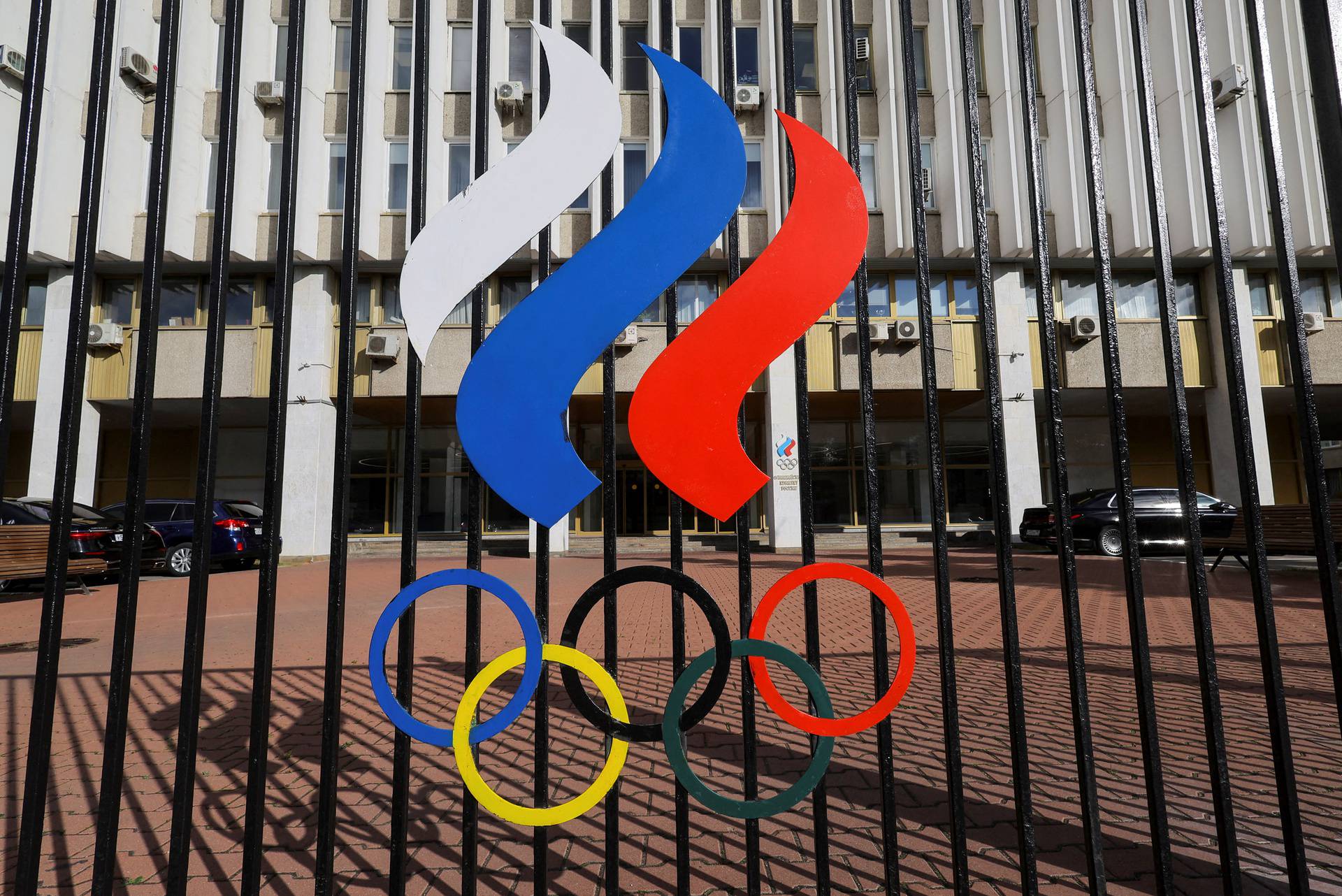 FILE PHOTO: A view shows the Russian Olympic Committee headquarters in Moscow