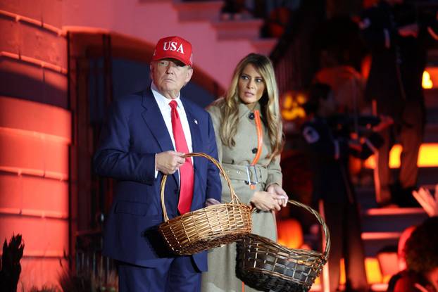 U.S. President Trump and first lady host Halloween event at White House in Washington