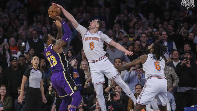 NBA: Los Angeles Lakers at New York Knicks