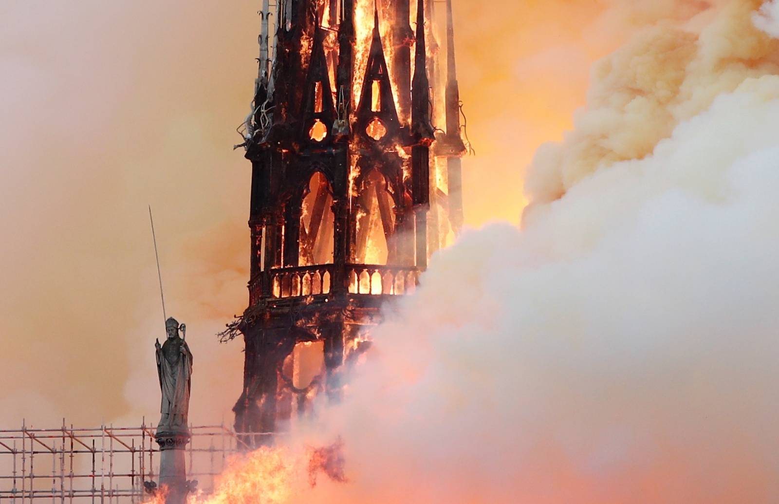 Fire at Notre Dame Cathedral in Paris