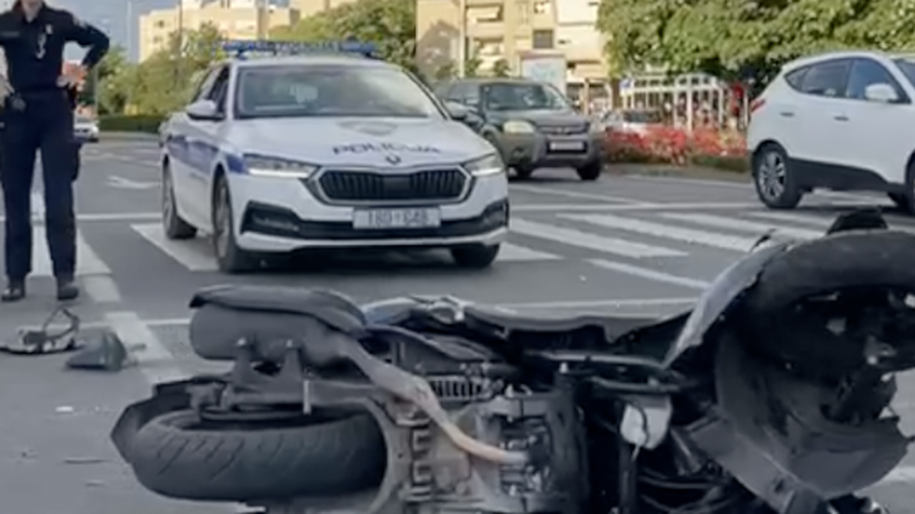 Sudar auta i motocikla u Zadru: Motociklist je završio u bolnici!
