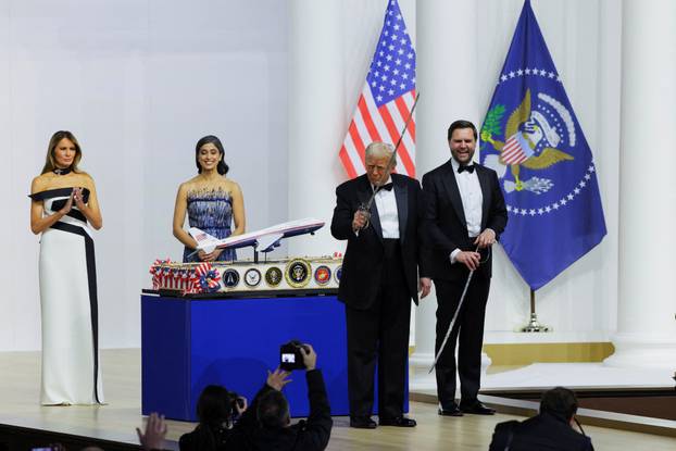 Commander in Chief Ball in honor of Donald Trump's inauguration in Washington