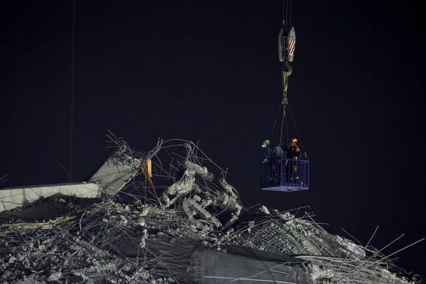 Aftermath of strong earthquake in Bangkok