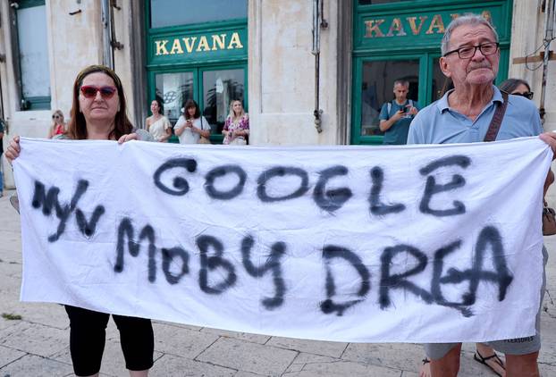 Split: Građani ponovno prosvjeduju protiv broda Moby Drea