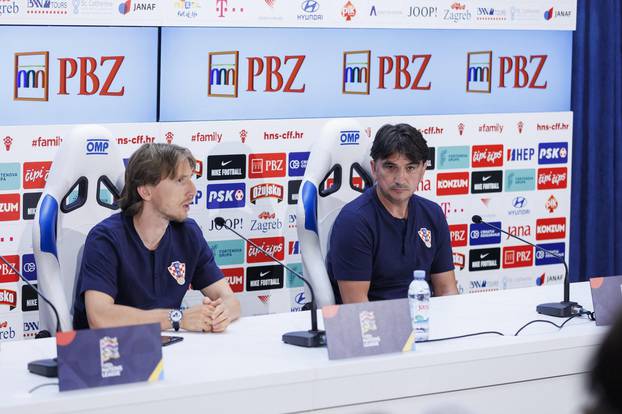 Split: Konferencija za medije reprezentacije Hrvatske pred utakmicu s Francuskom