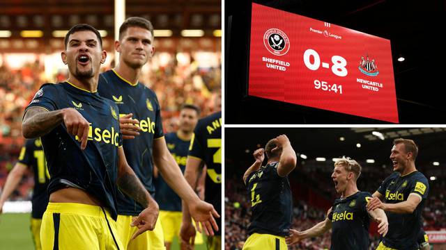Newcastle deklasirao Sheffield! Prvi put u povijesti Premier lige osam igrača zabilo osam golova
