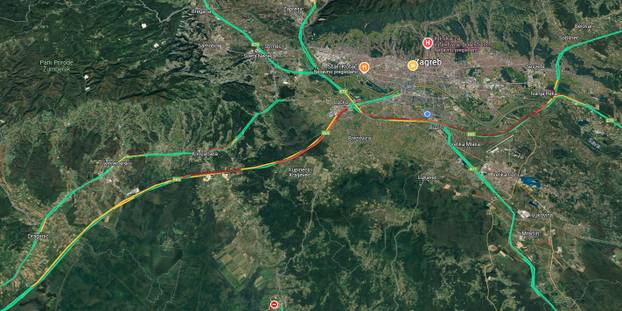 Ogromne gužve na cestama, pogledajte kartu. Kolona prema Lučkom duga čak 16 kilometara!