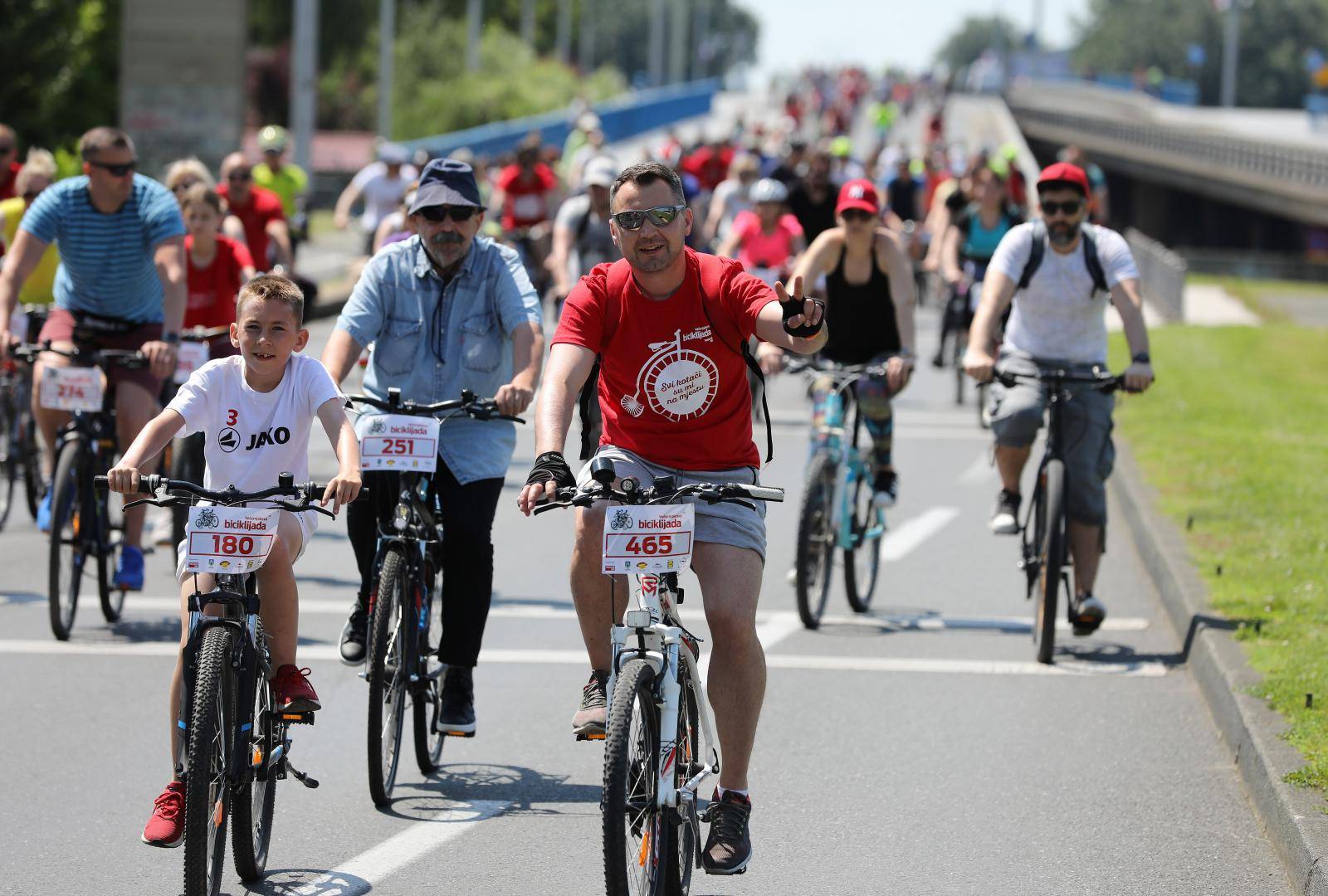 Završila je 39. Večernjakova biciklijada: Nakon pedaliranja započeo je tulum na Bundeku