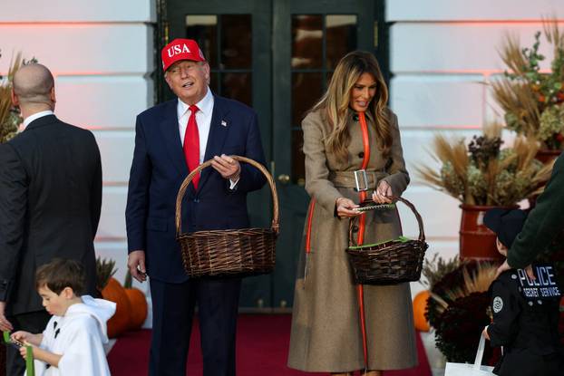 U.S. President Trump and first lady host Halloween event at White House in Washington