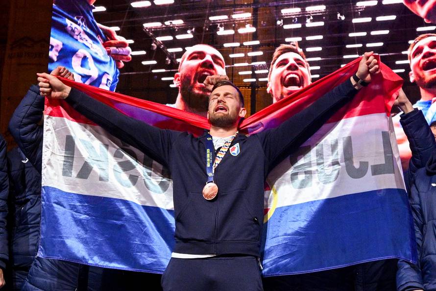 Zagreb: Svečani doček rukometnih reprezentativaca nakon osvojene bronce na Europskom prvenstvu