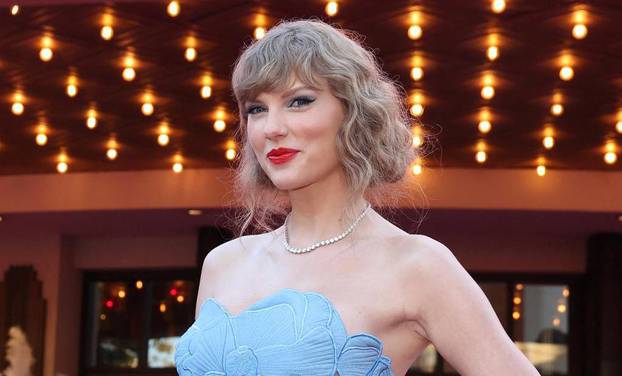 Taylor Swift attends a premiere for Taylor Swift: The Eras Tour in Los Angeles