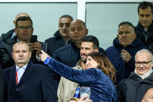 Zenica: Novak Đoković prati utakmicu Bosna i Hercegovina - Italija