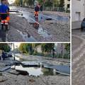 VIDEO U Zagrebu plivale ulice! Voda je tekla satima, na sredini ceste na Trešnjevci je rupetina
