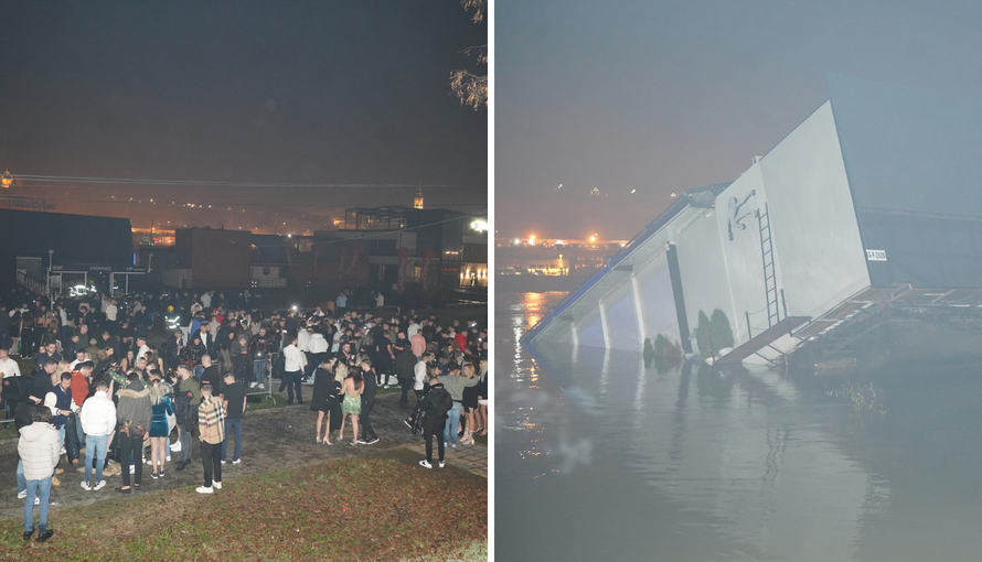 Što se to dogodilo u Beogradu? Za Novu godinu potonuo cijeli splav, procurile brojne snimke