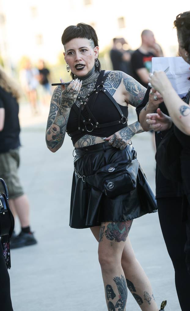 Zagreb: Atmosfera oko Arene uoci koncerta Marilyna Manson.