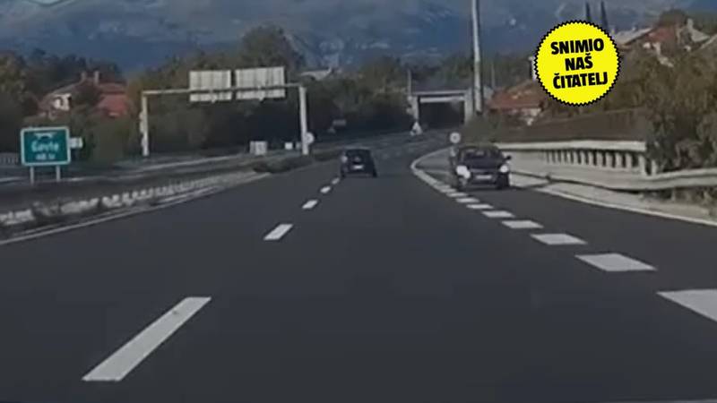 VIDEO Vozila je u krivom smjeru na autocesti kod Rijeke: 'Zamalo je došlo do sudara...'