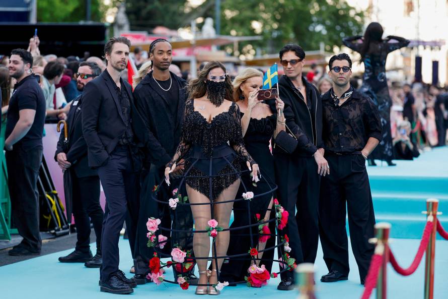Eurovision Song Contest's 'Turquoise Carpet' event in Vienna