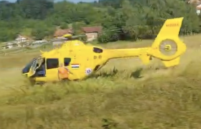 VIDEO Teška prometna nesreća kod Zaboka: Stigao helikopter, dvoje je ozlijeđenih u bolnici