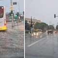 Nevrijeme pogodilo Split: Oluja rušila stabla, poplavljene ceste