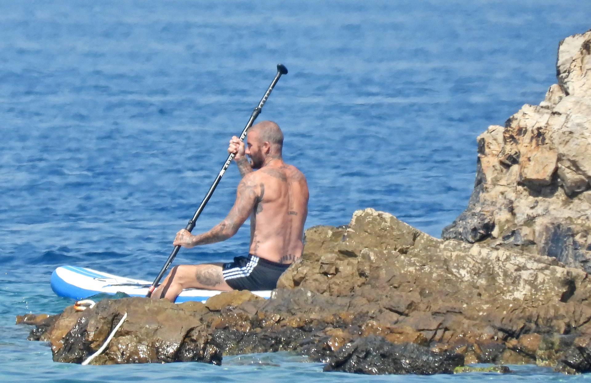 David Beckham uživa u moru kod Lopuda