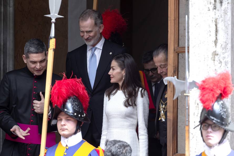 The Spanish Royals arrive at the Vatican in Vatican - 20 Mar 2026