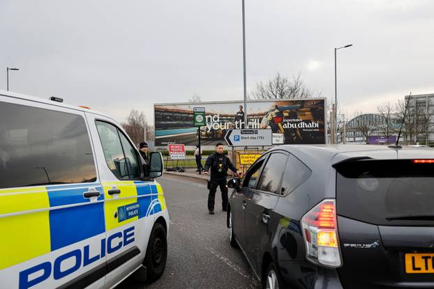 Fire at a nearby electrical substation wipes out power at the Heathrow International Airport