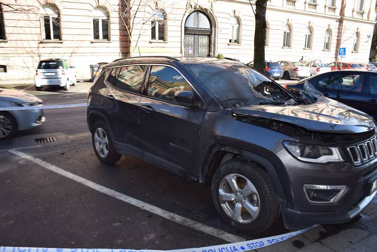Uhvatili mladića: Zapalio Jeep u Zagrebu i pobjegao taksijem