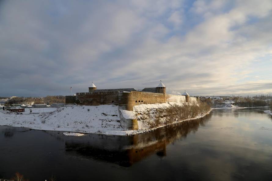 Estonian border with Russia