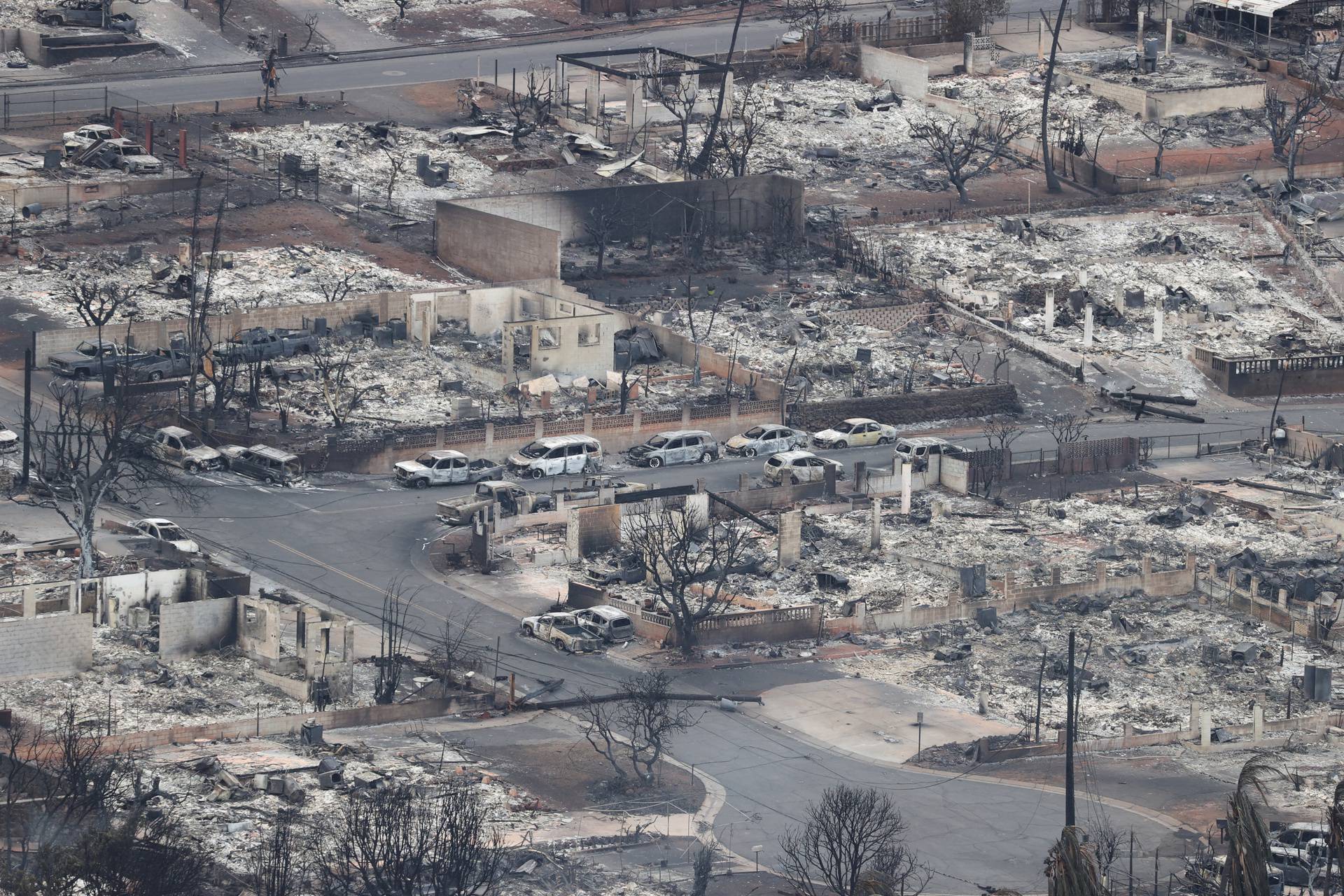 Wildfires driven by high winds hit Hawaiian island of Maui