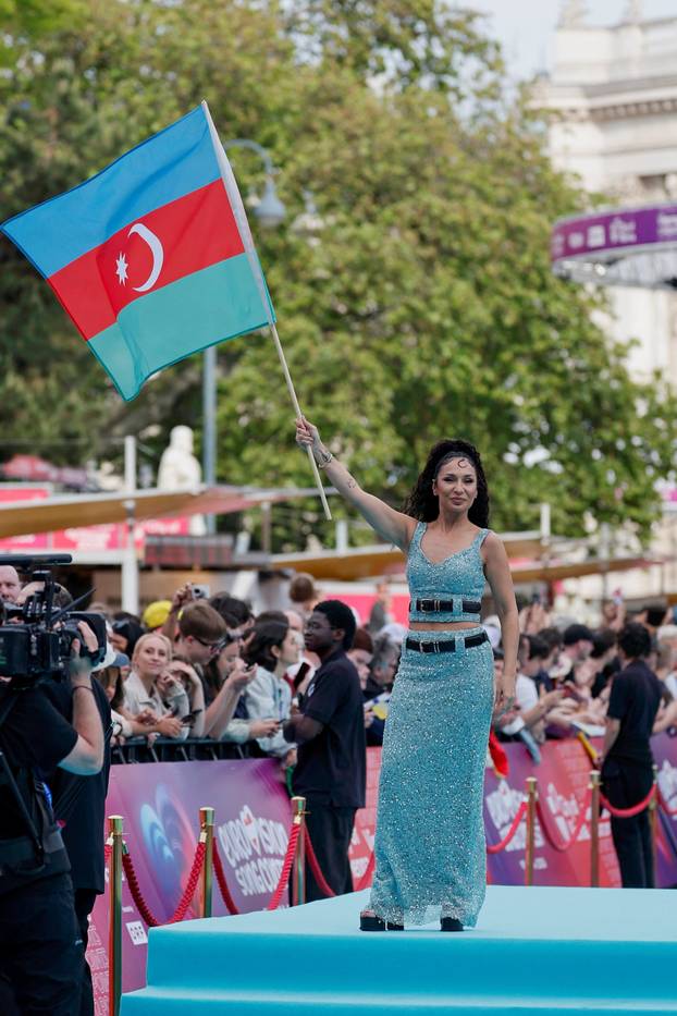 Eurovision Song Contest's 'Turquoise Carpet' event in Vienna