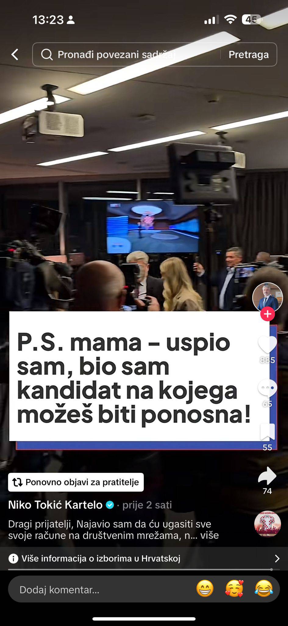 Kartelo se oprašta od TikToka: 'I to bi bilo to. Over and out'. Ali ne zna ga ugasiti: Zna li netko?