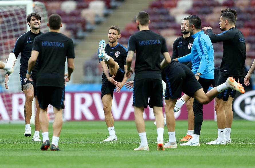 Moskva: Trening hrvatske nogometne reprezentacije