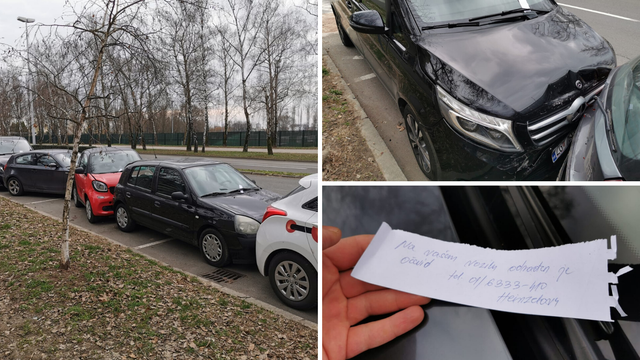 'Netko je udario u automobil pa usput oštetio još pet vozila...'