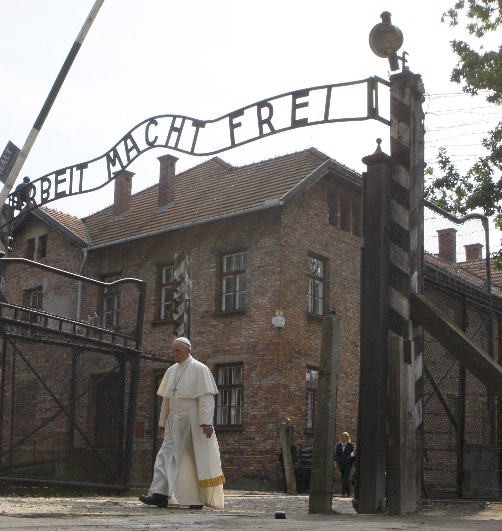 Pope Francis visits former Nazi German concentration and extermination camp Auschwitz-Birkenau in Oswiecim