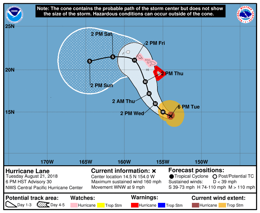 Rijetka pojava: Havajima se približava uragan 5. kategorije