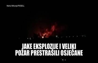 Drama u Osijeku: Veliki požar Croduxa uzrokovao eksplozije 