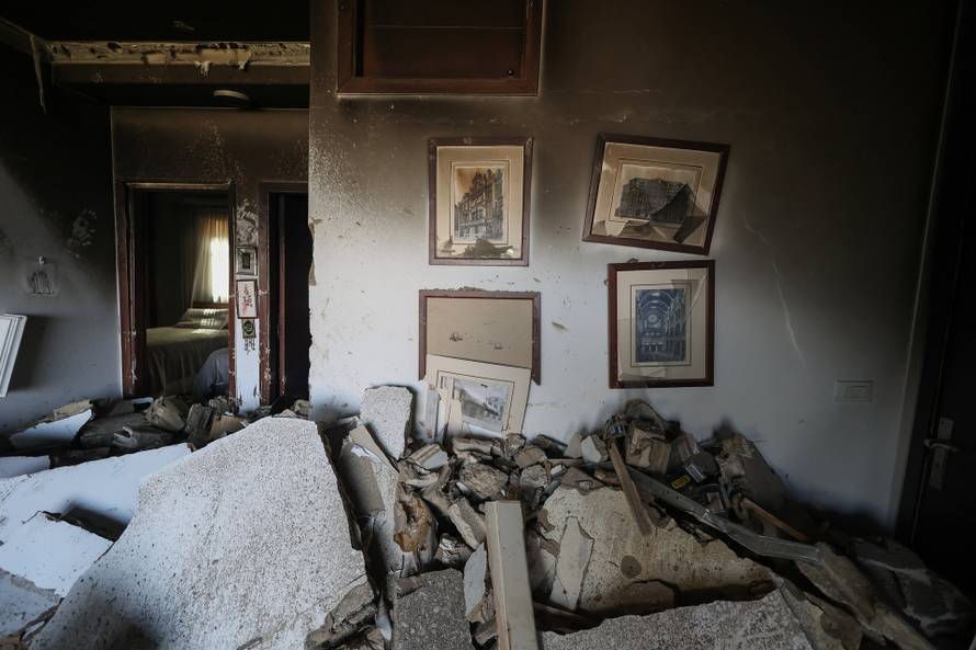 Aftermath of an Israeli strike in Beirut