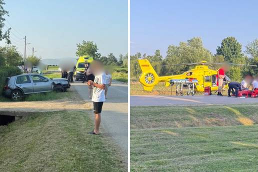 Golfom sletio s ceste, po njega poslali helikopter Hitne pomo&cacute;i