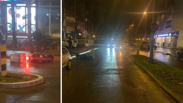 U Zagrebu se sudarili skuter i auto, jedan čovjek ozlijeđen