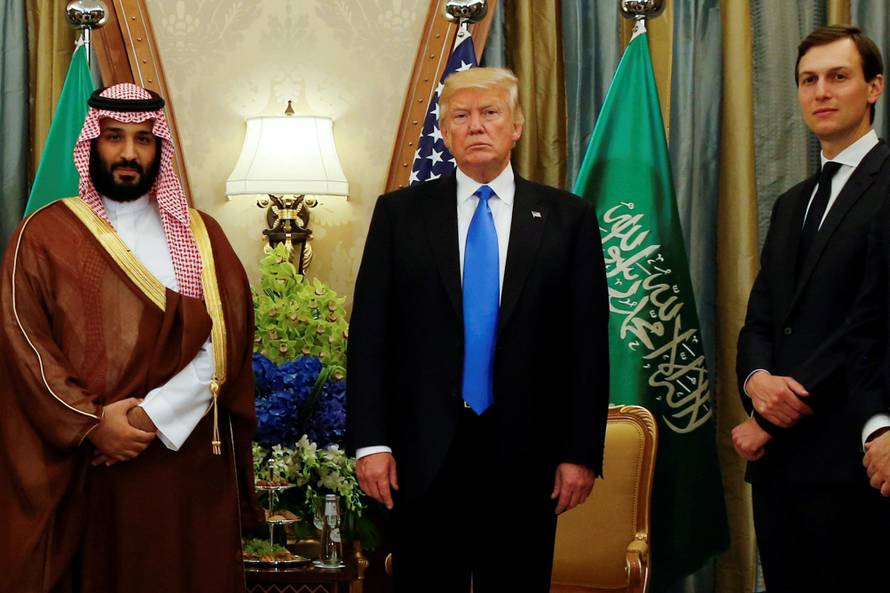 FILE PHOTO: U.S. President Trump meets with Saudi Arabia's Deputy Crown Prince Mohammed bin Salman in Riyadh