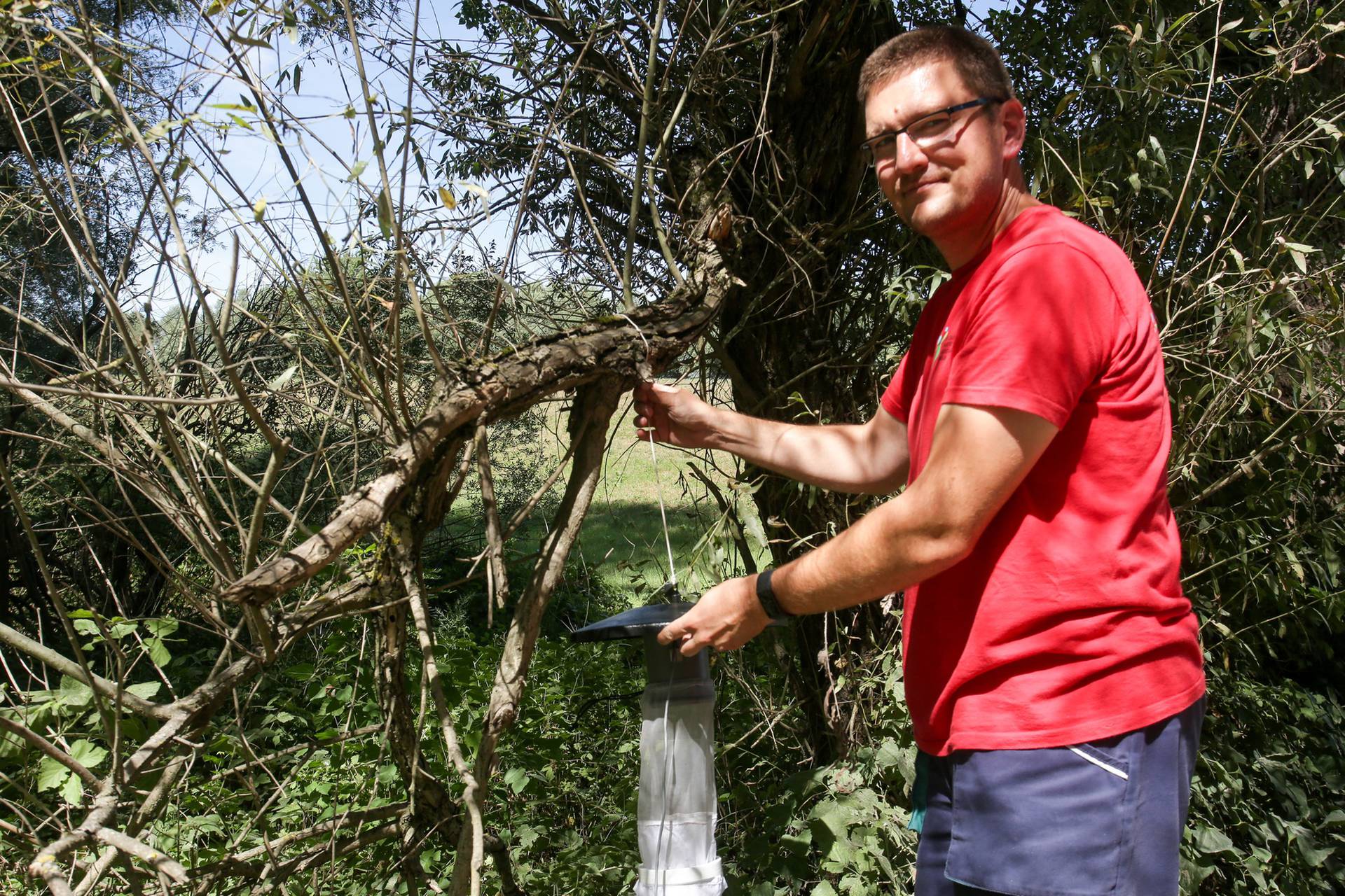 Zvuči čudno, ali njegov posao je da 15 minuta stoji dok ga bodu komarci. Potom broji ubode...