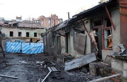 Ruski napad dronovima na Harkiv izazvao veliki požar