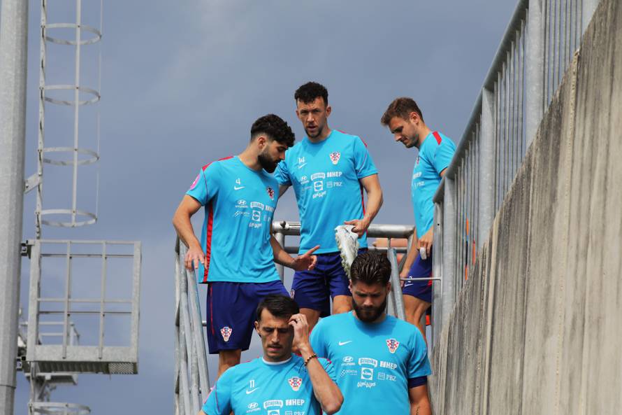 Rijeka: Trening Hrvatske nogometne reprezentacije