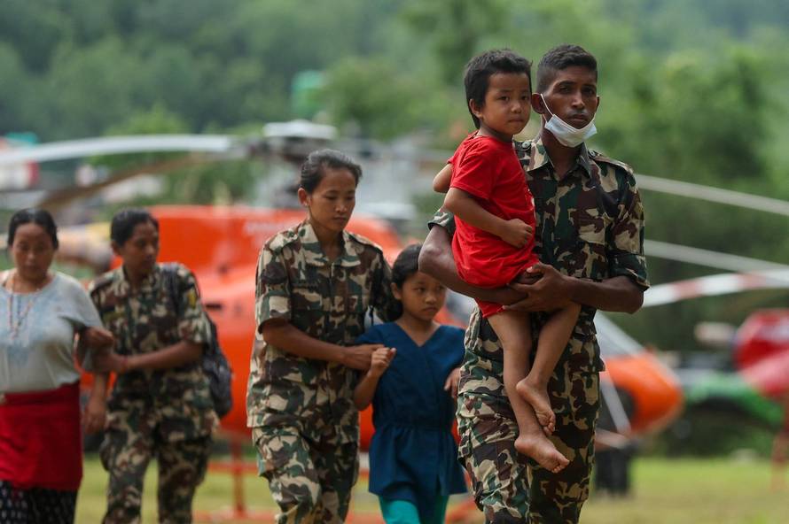 Aftermath of deadly flash floods and mudslides in Nepal
