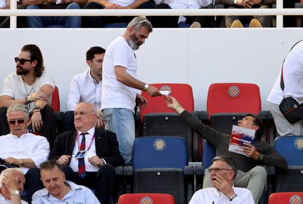 Split: Poznati na tribinamaa tijekom utakmice Hajduka i Dinama 